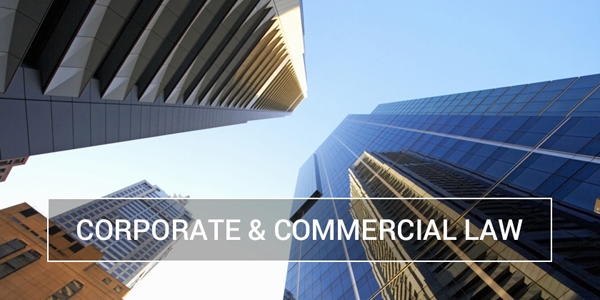 difference between corporate and commercial law