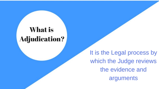 What is Adjudication