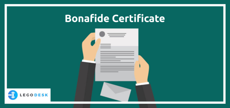 Bonafide certificate