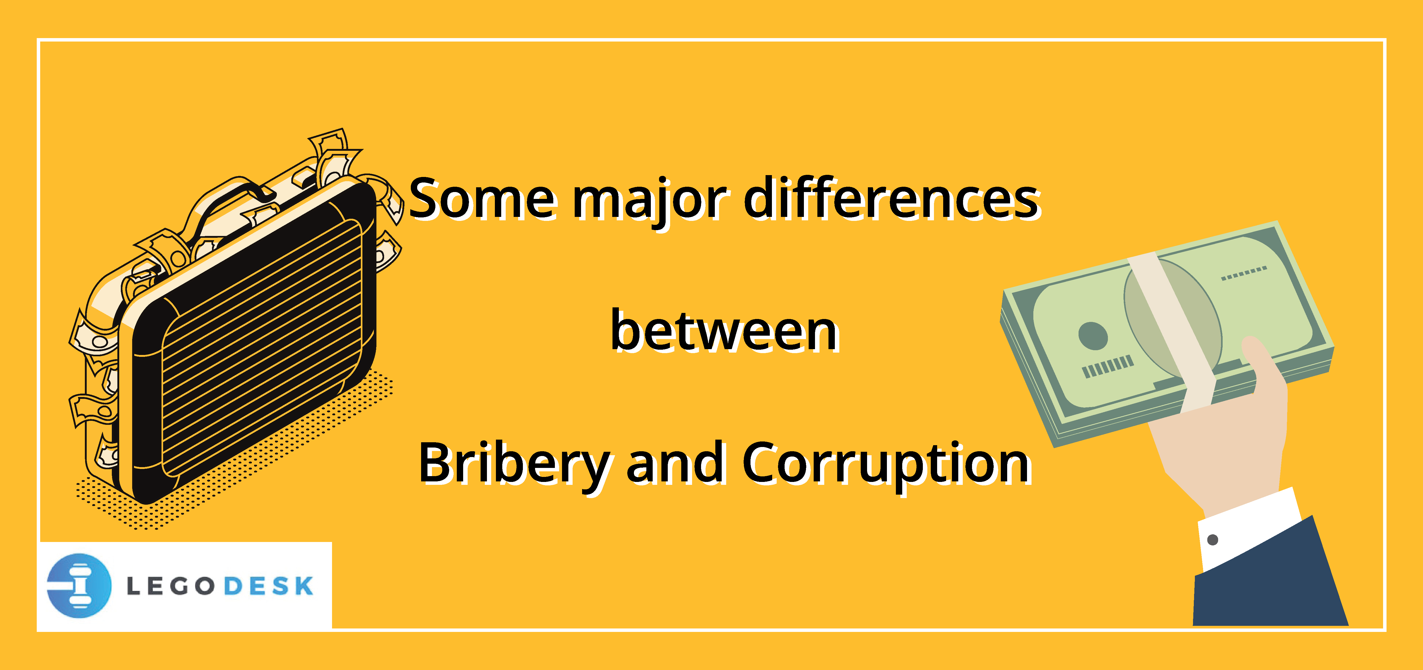 difference between bribery and corruption