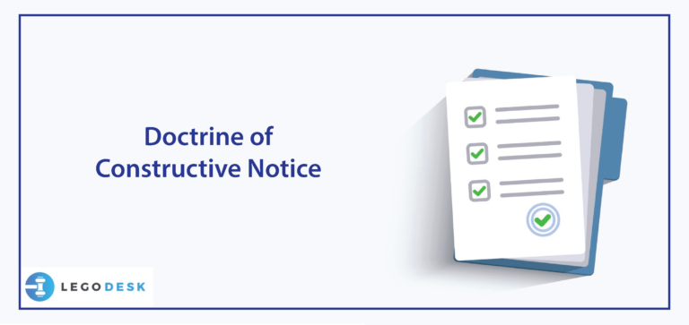 Doctrine of Constructive Notice