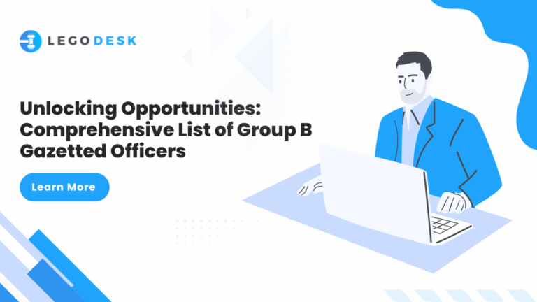 Unlocking Opportunities Comprehensive List of Group B Gazetted Officers